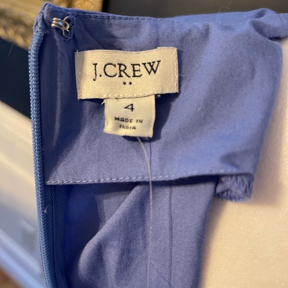 NWT  Lovely Periwinkle J Crew V Neck Wrap Dress in size 4 - Picture 4 of 6